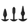 EasyToys Anal Collection Kit de 3 plugs Pleasure Noirs